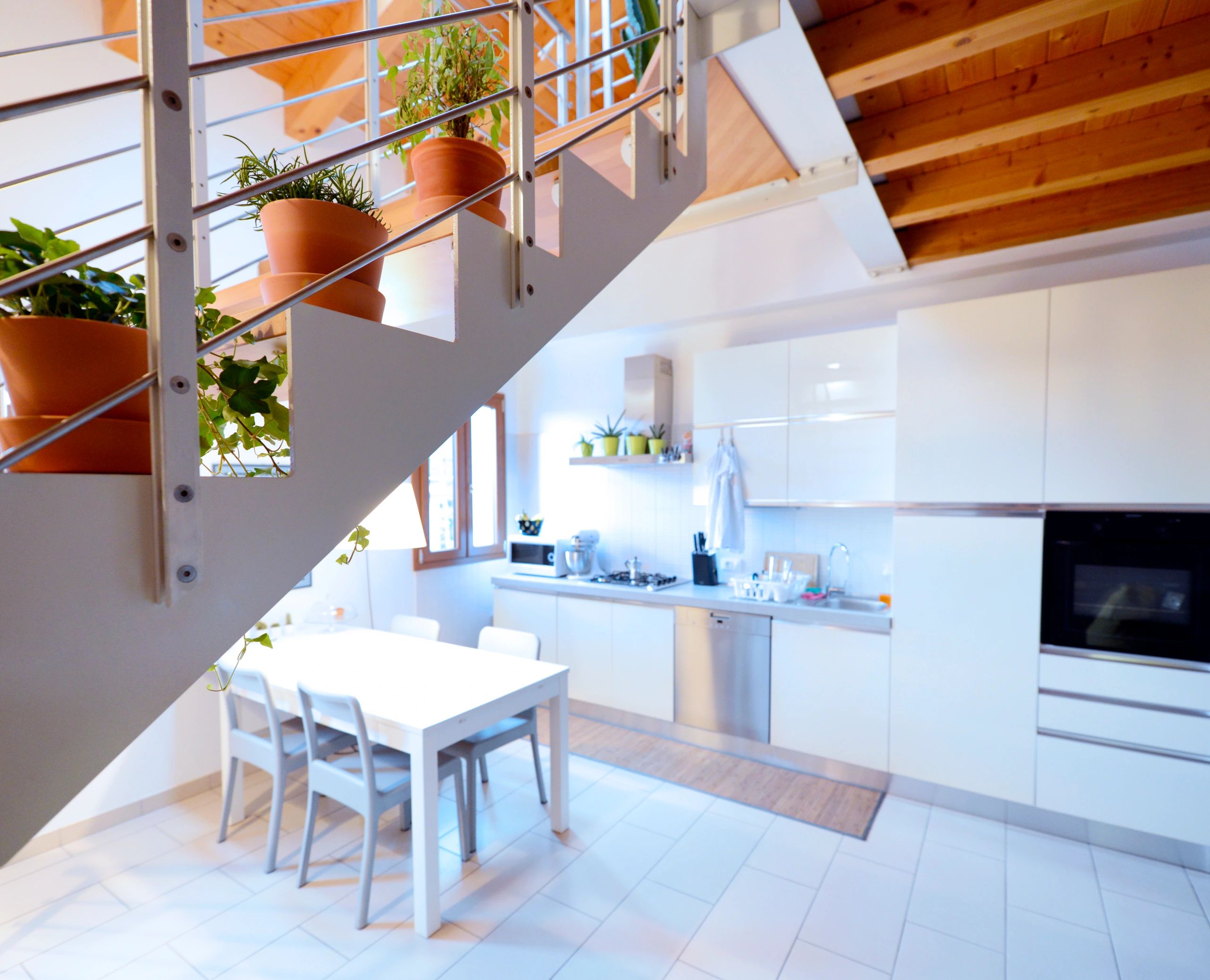Interior space prepared for furniture installation