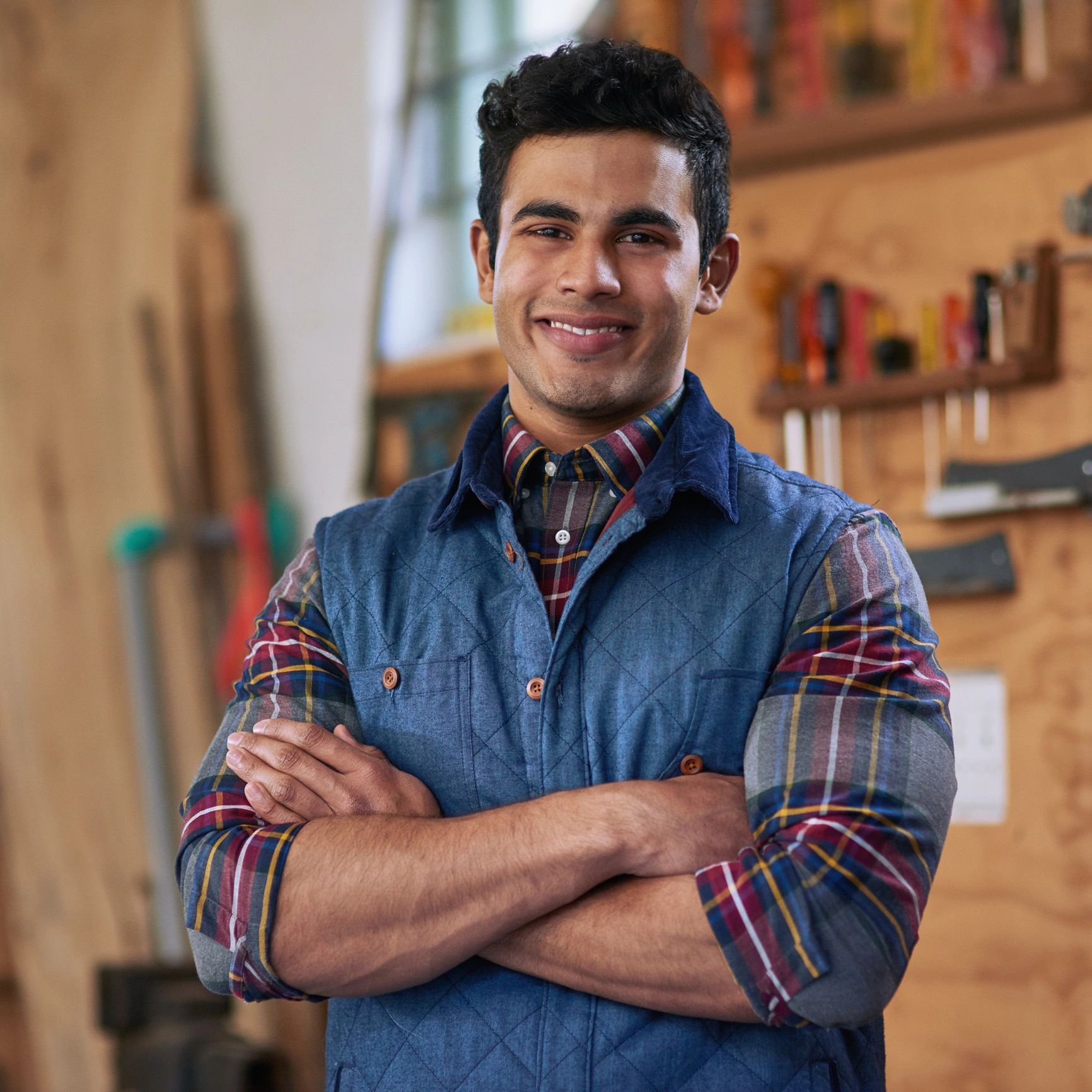 Portrait representing the workshop maker
